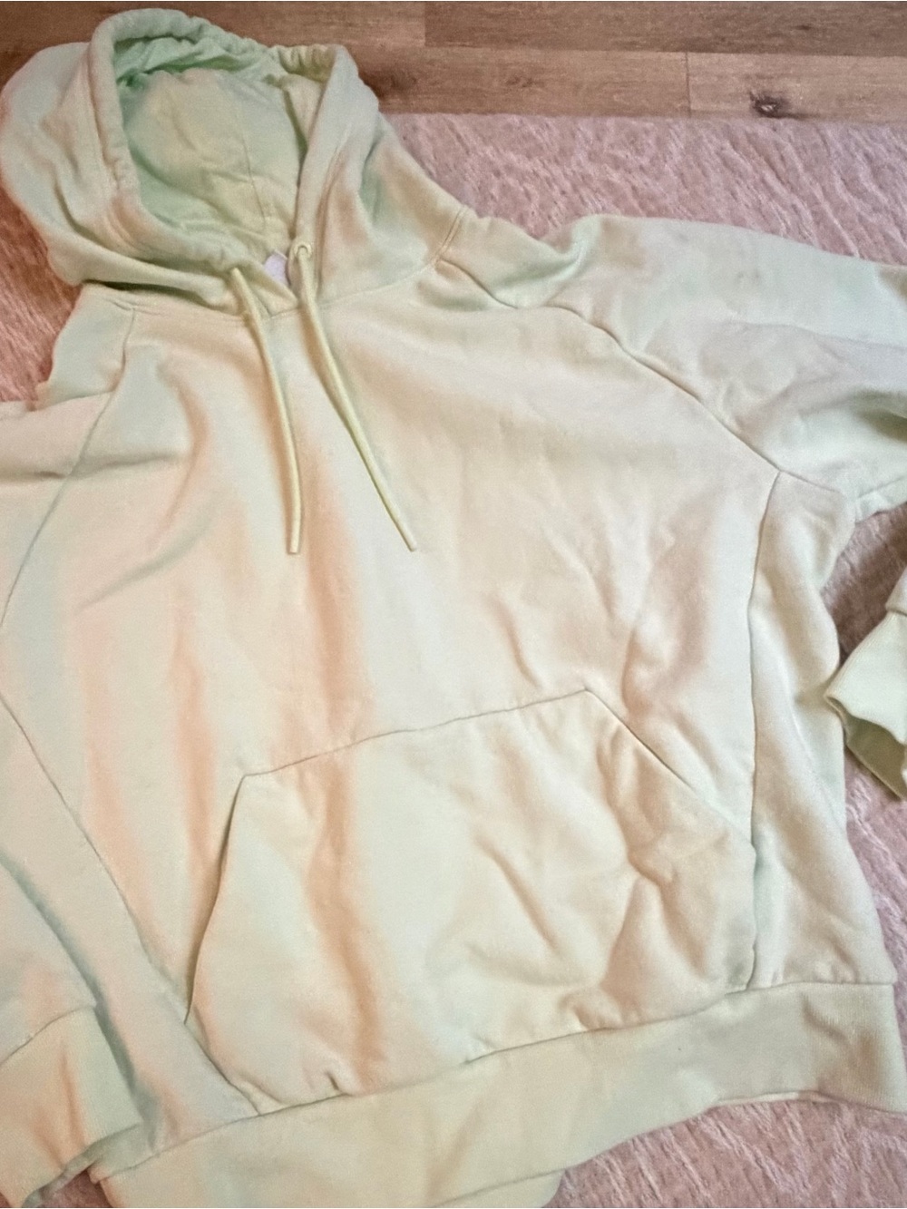 Athleta Light Lime Green Pullover Hoodie